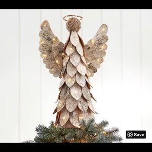 Light up Birtch Angel Tree Topper